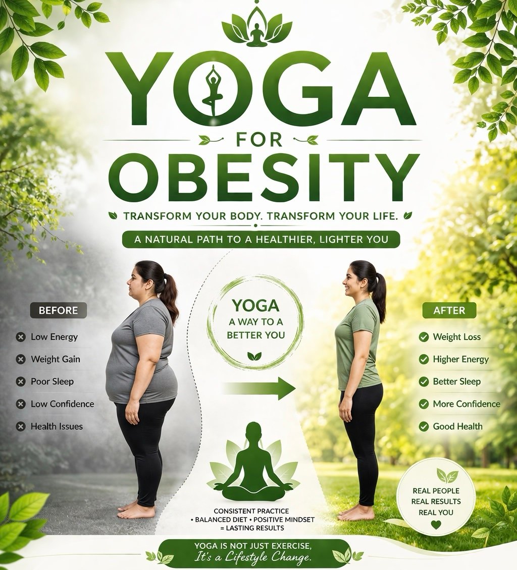 Yoga For Obesity & Reduce Belly Fat