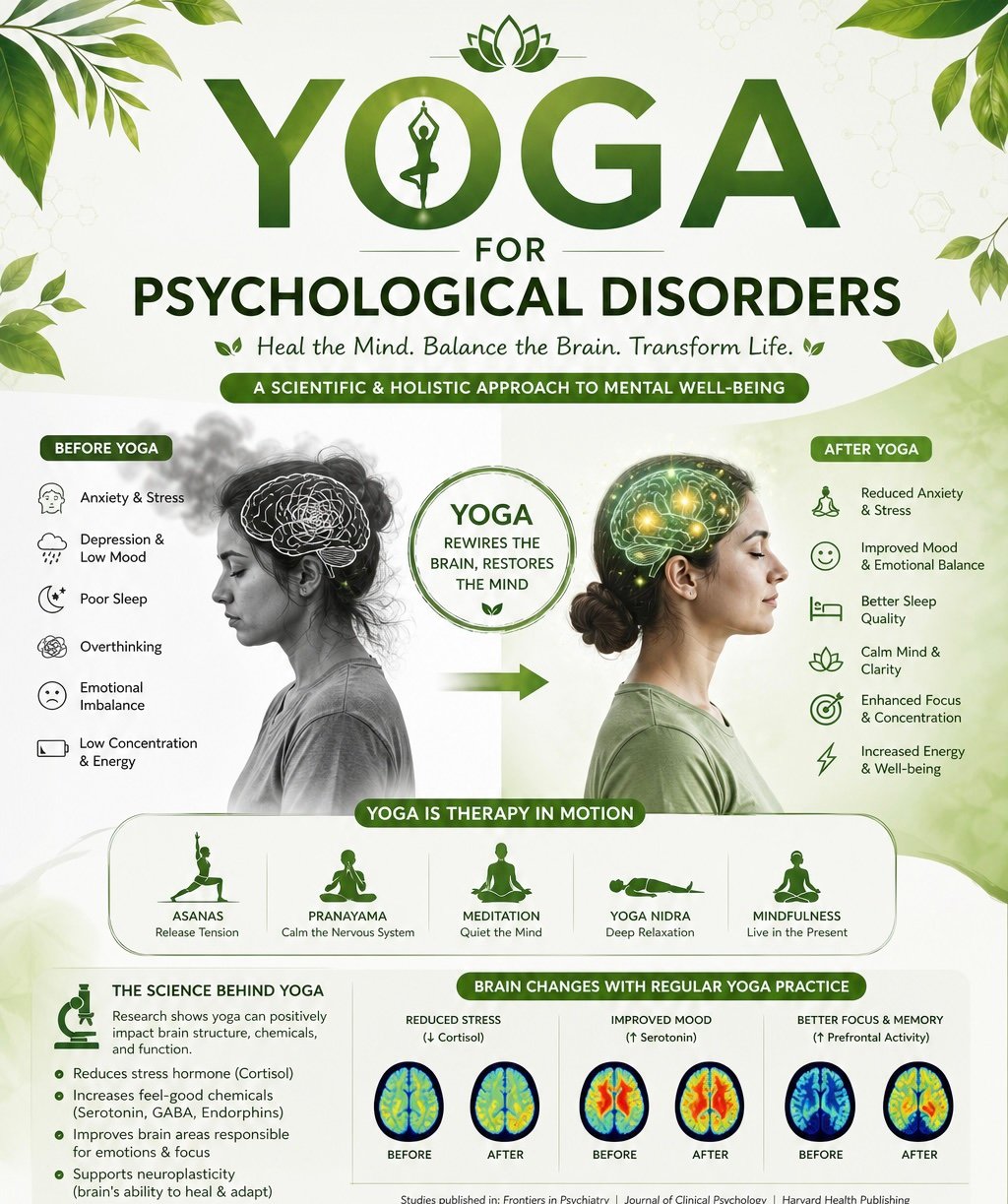 Yoga For Psychological Disorder (Anxiety, Depression, Insomia)